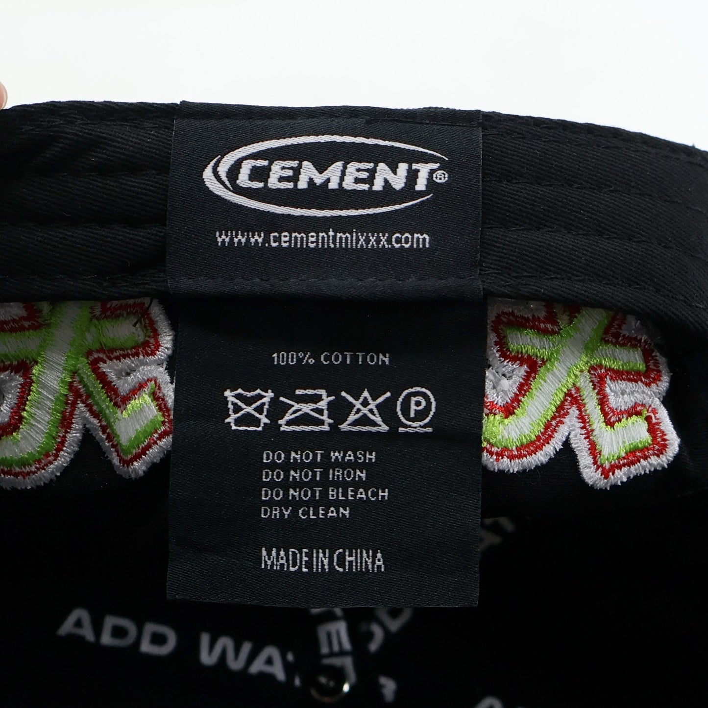 CEMENT MIXXX OLD ENGLISH WRAP AROUND TRUCKER