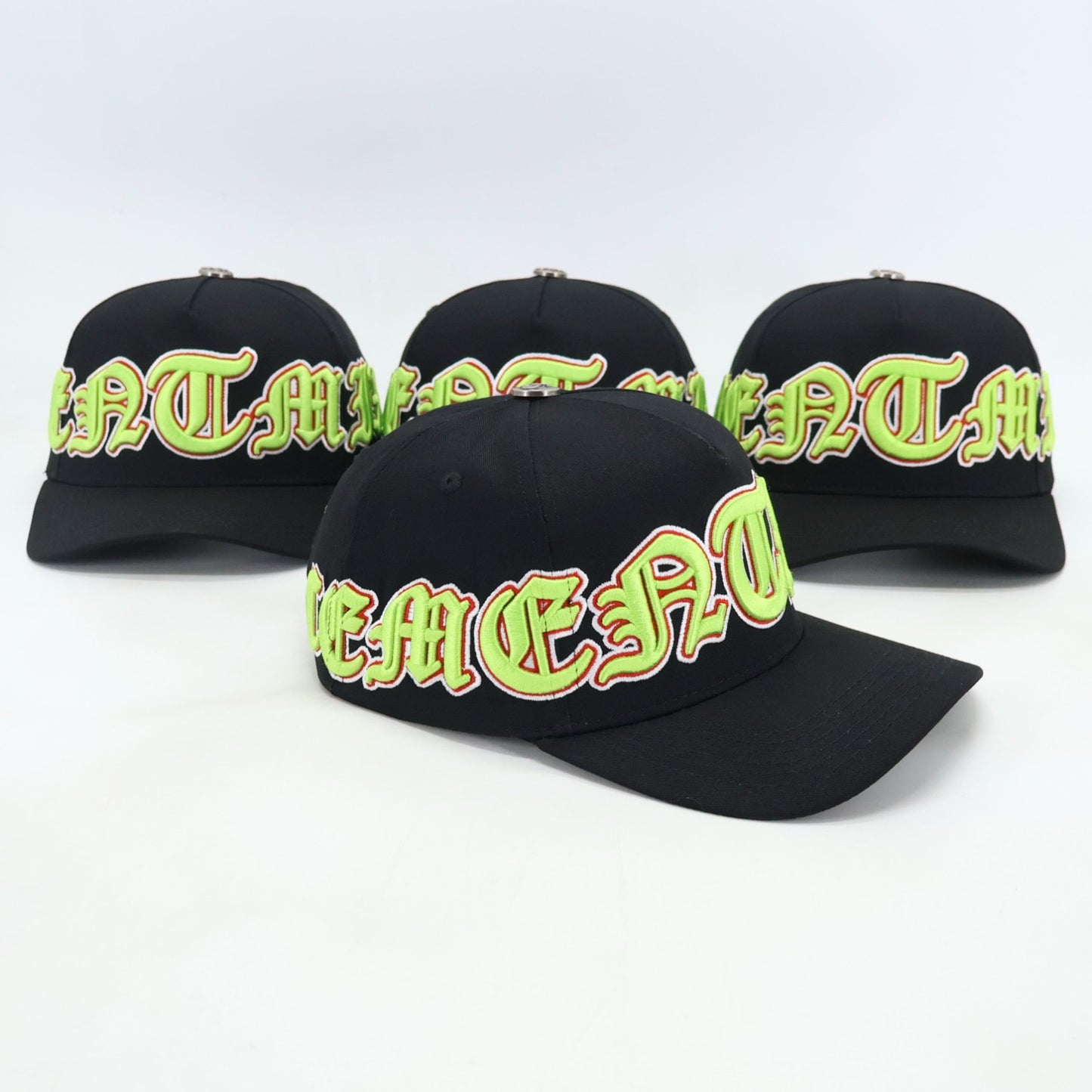 CEMENT MIXXX OLD ENGLISH WRAP AROUND TRUCKER