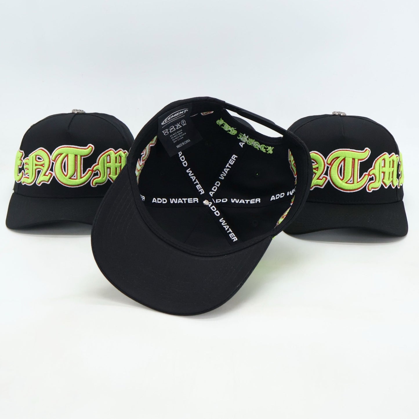 CEMENT MIXXX OLD ENGLISH WRAP AROUND TRUCKER